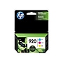 HP 920 Cyan/Magenta/Yellow Standard Yield Ink Cartridge, 3/Pack (N9H55FN#140)~#|#~sp40798398_sc7