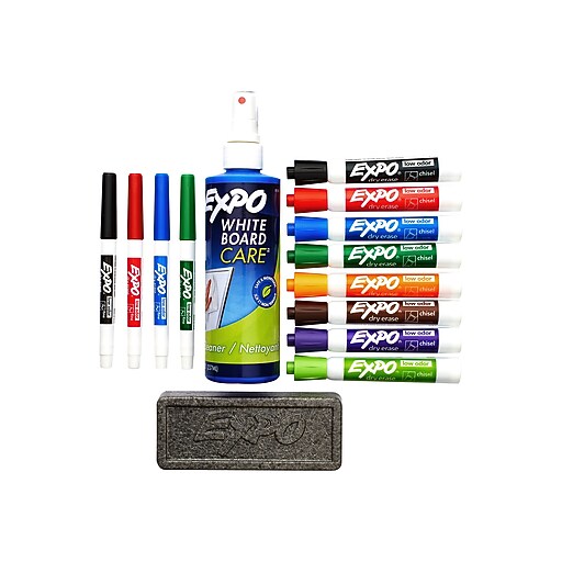 EXPO Dry Erase Kit, Assorted Colors (80054) Staples