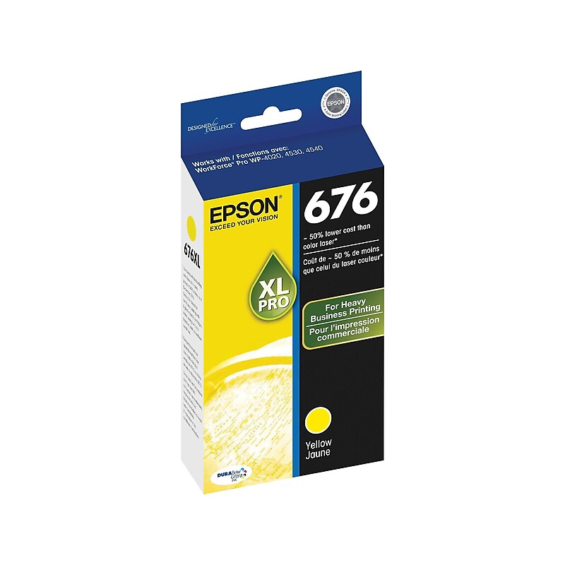 Epson T676XL Yellow High Yield Ink Cartridge image 1