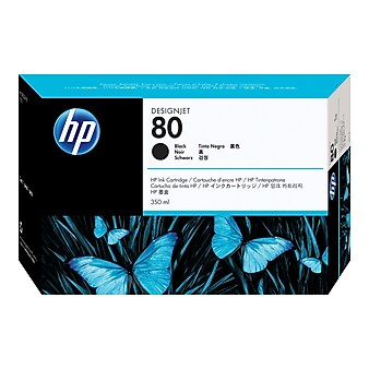 HP 80 Black Standard Yield Ink Cartridge (C4871A)