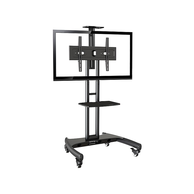 Rocelco Mobile Flat Panel TV Cart, Rolling with AV Shelf, 32-70", 100 lbs. Max. (R VSTC) image 1