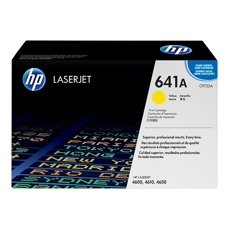 HP 641A Yellow Standard Yield Toner Cartridge (C9722A) image 1