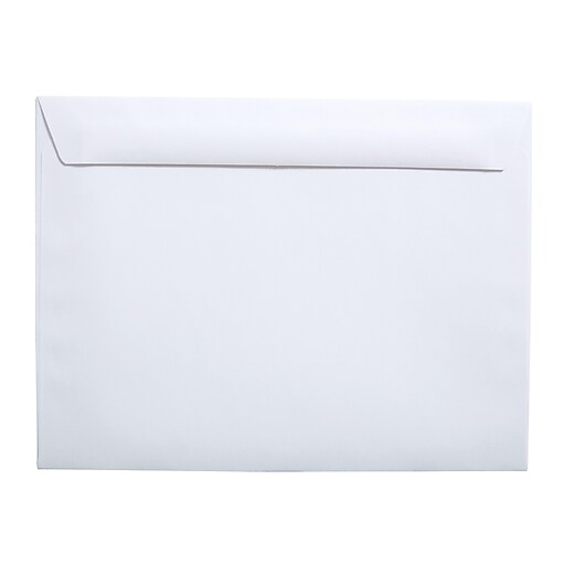 Staples Wove SideOpening Booklet Envelopes, 9" x 12", White, 100/Box