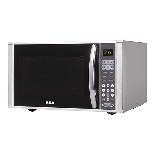 Curtis® RCA® 1000 W Countertop Microwave Oven, Stainless Steel Staples