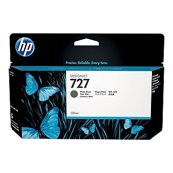 HP 727 Black Matte Standard Yield Ink Cartridge (B3P22A)