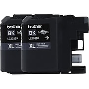 Brother LC1032PKS Black High Yield Ink Cartridge, 2/Pack