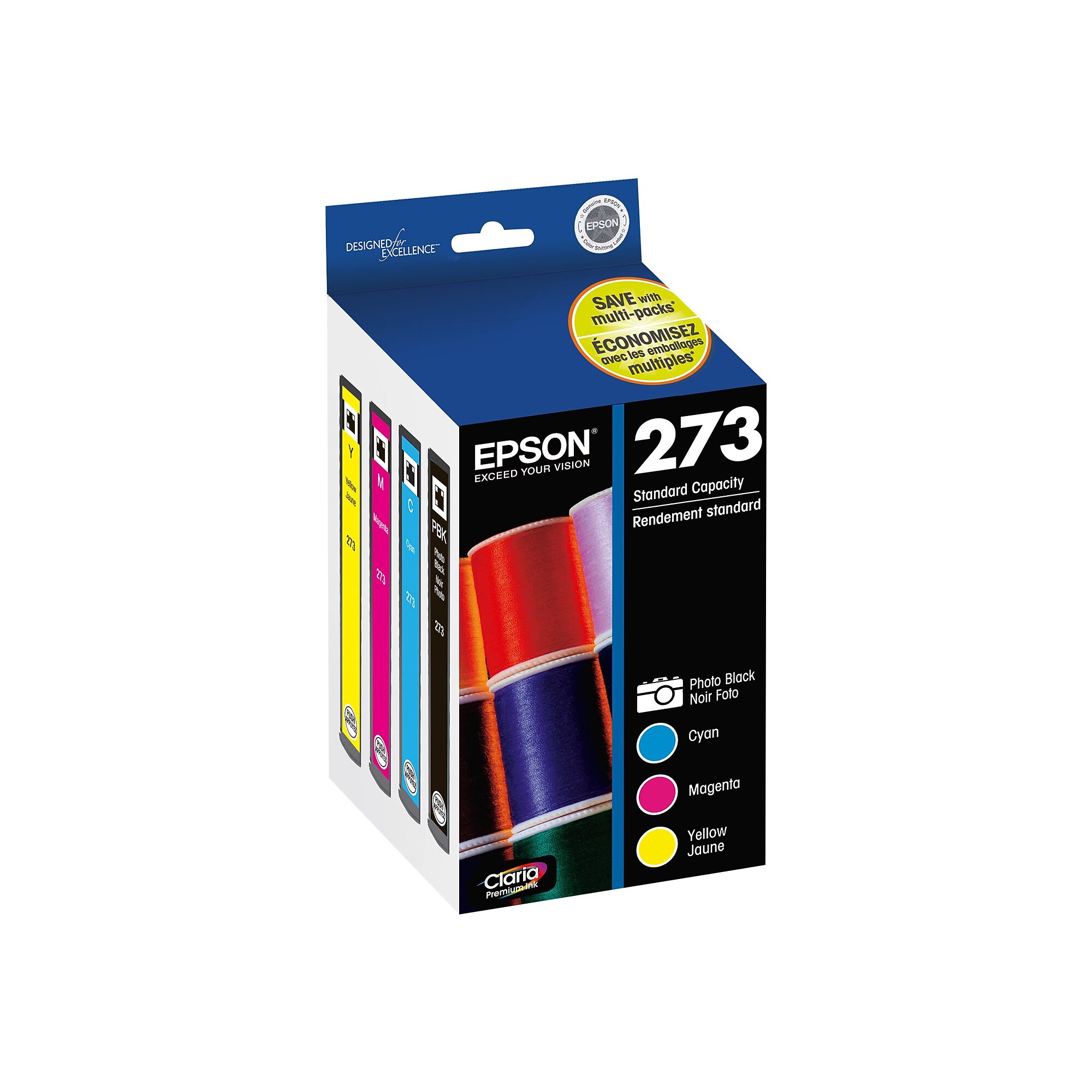 Epson 273 Photo Black/Color Ink Cartridges, Standard, 4/Pack (T273520-S) Sansujyuku sansujyuku.com