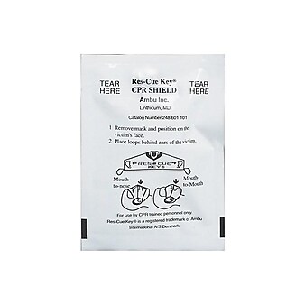 First Aid Only CPR Face Shield, White Each (730009)