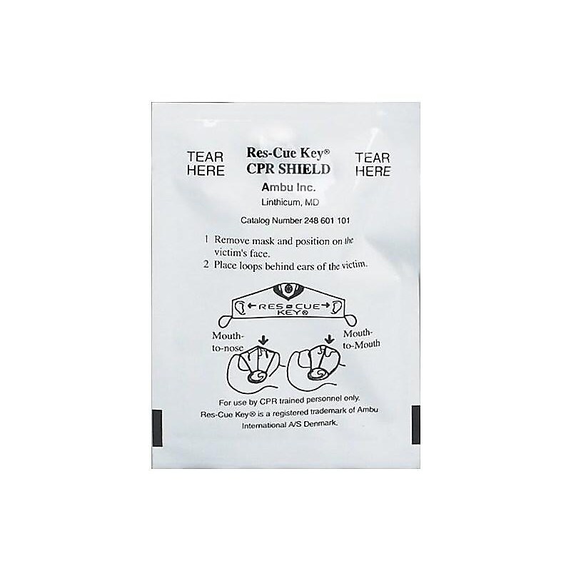First Aid Only CPR Face Shield, White (730009) image 1