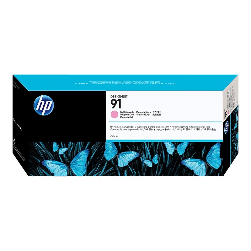 HP 91 Light Magenta Standard Yield Ink Cartridge (C9471A) image 1