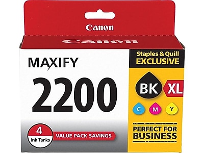 Canon 2200XL Black/Color Ink Cartridges, High Yield/Standard Yield, 4/Pack (9255B005) Sansujyuku sansujyuku.com