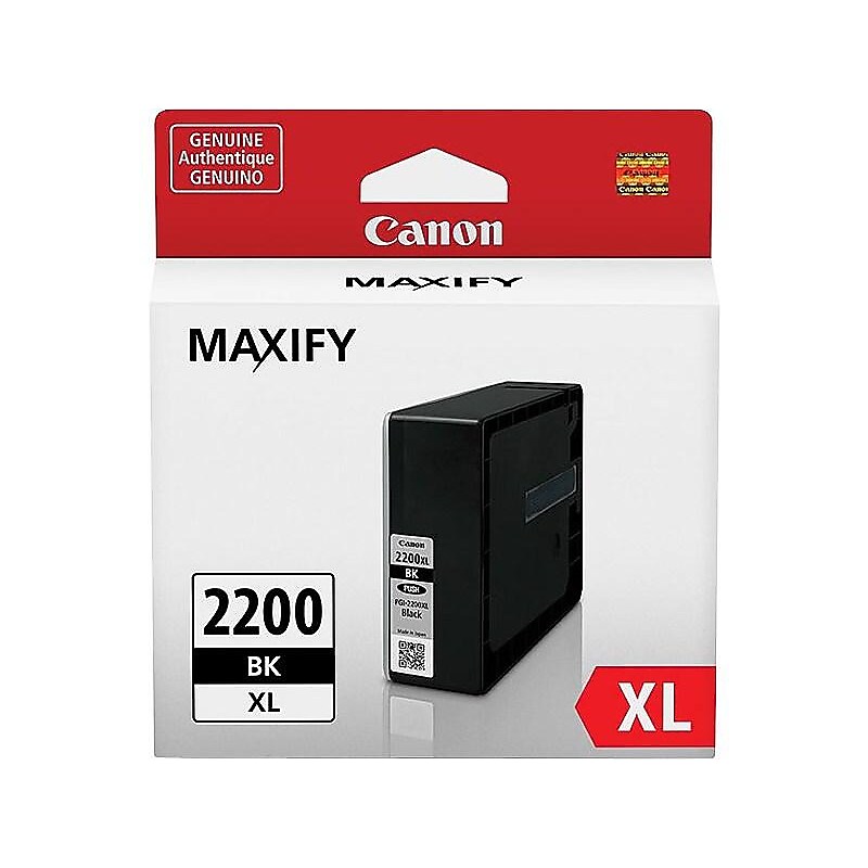 Canon 2200XL Black High Yield Ink Cartridge (9255B001) image 1