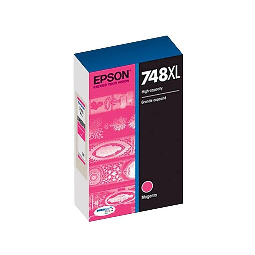 Epson T748XL Magenta High Yield Ink Cartridge Staples