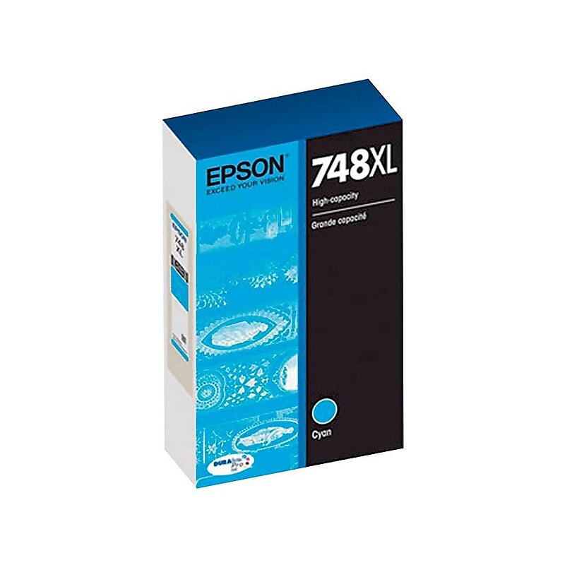 Epson T748XL Cyan High Yield Ink Cartridge image 1