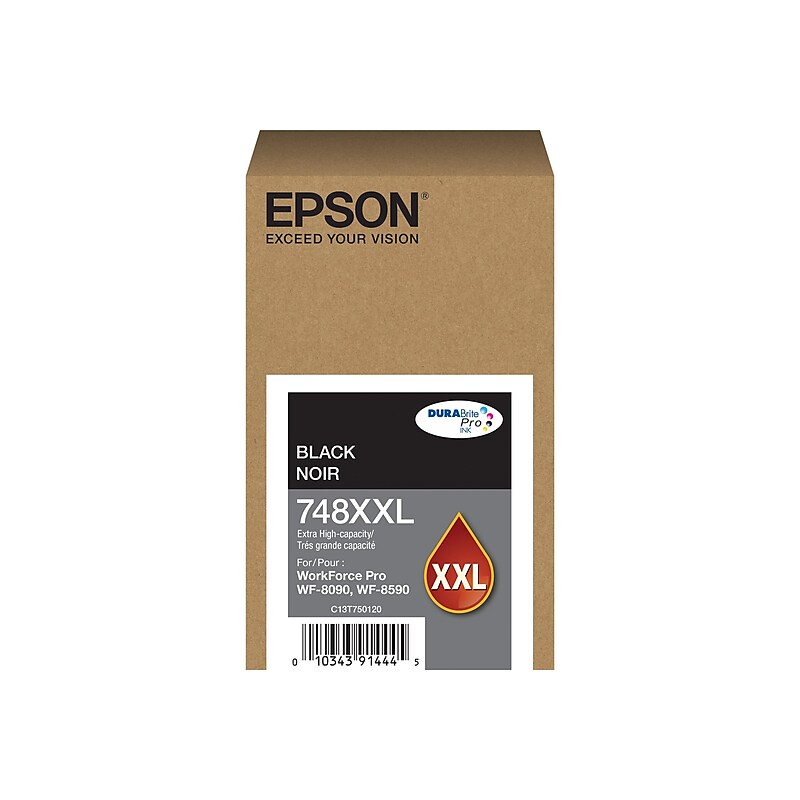 Epson T748XXL Black Extra High Yield Ink Cartridge image 1
