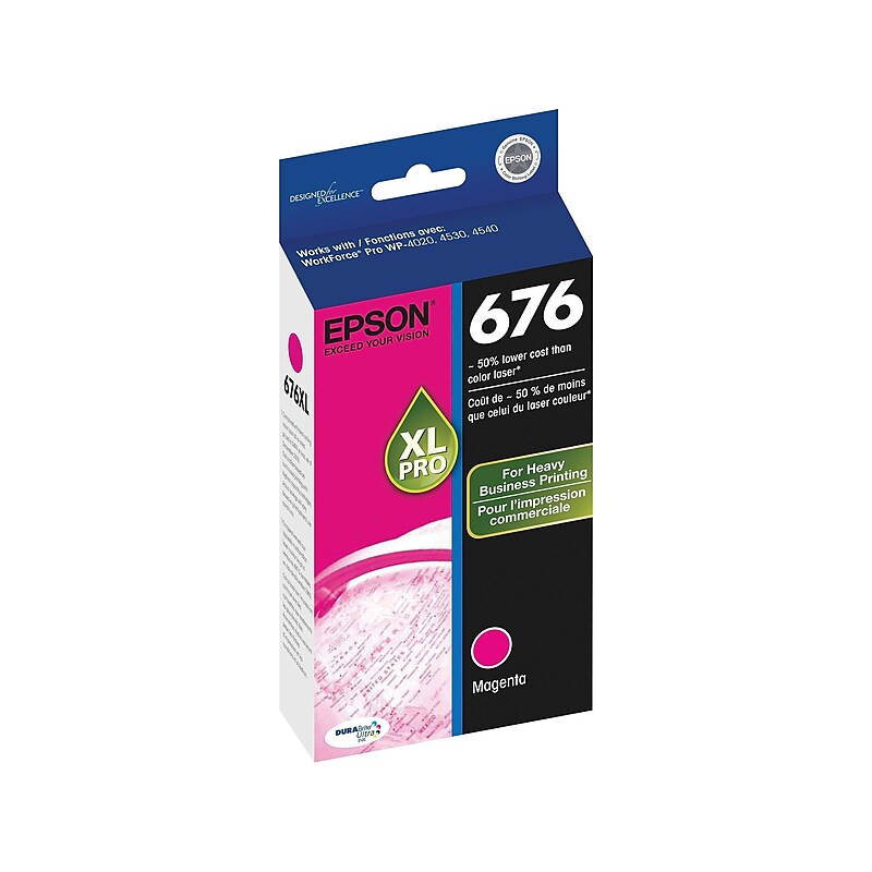 Epson T676XL Magenta High Yield Ink Cartridge image 1