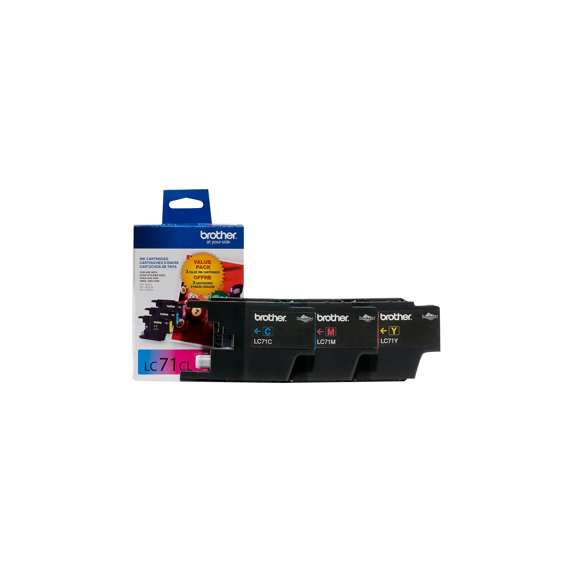 Brother LC713PKS Cyan/Magenta/Yellow Standard Yield Ink Cartridge,   3/Pack Sansujyuku sansujyuku.com