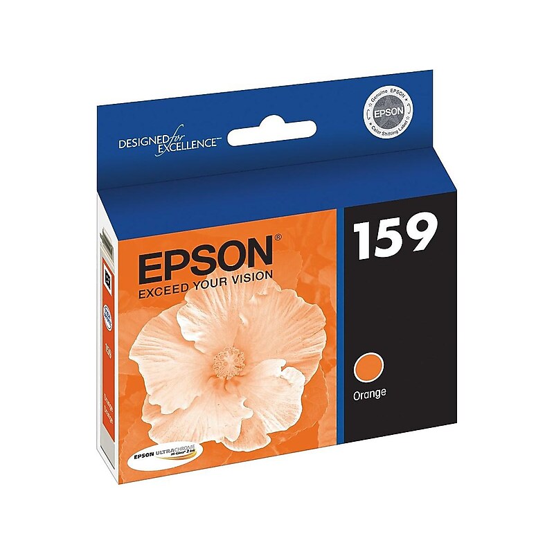 Epson T159 Ultrachrome Orange Standard Yield Ink Cartridge image 1