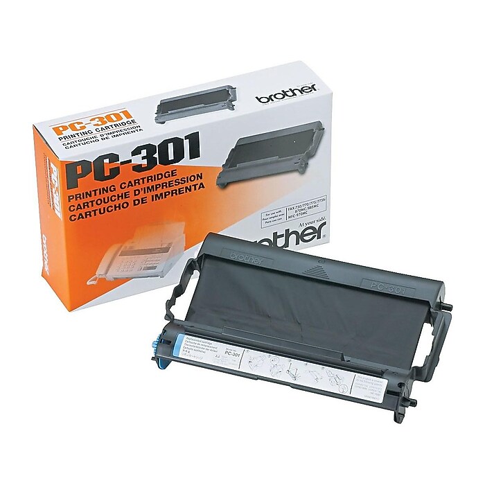 2-Pack Brother PC301 Fax Cartridge Replacement - Compatible With MFC-7710, 970, IntelliFax 750-885 Series