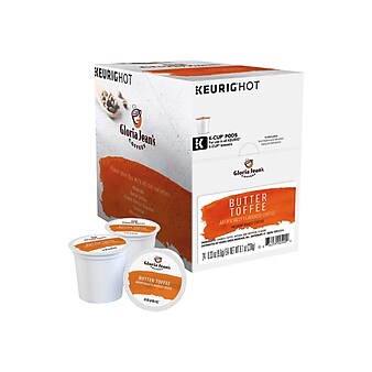Gloria Jean's Butter Toffee Coffee, Keurig® K-Cup® Pods, Medium Roast, 24/Box (60051-012)