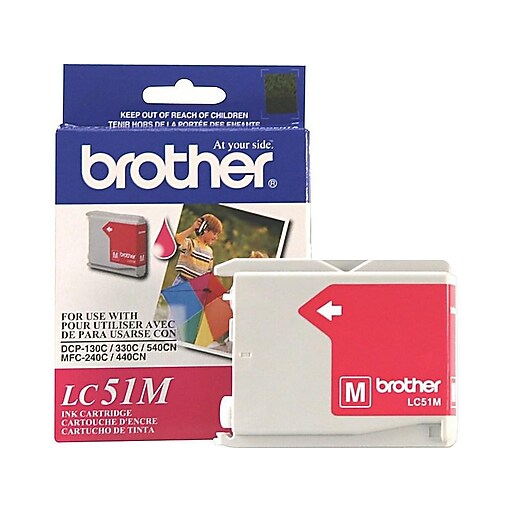 Brother LC51M Magenta Standard Ink Cartridge Staples