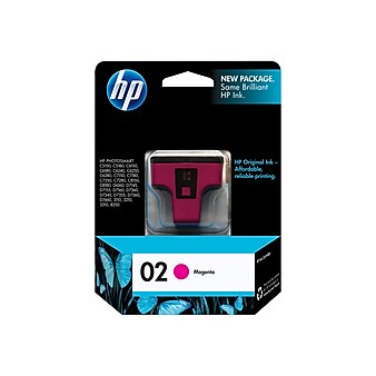 HP 02 Magenta Standard Yield Ink Cartridge (C8772WN#140)
