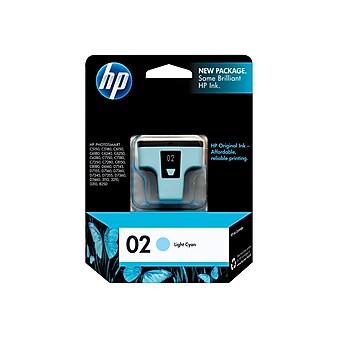 HP 02 Light Cyan Standard Yield Ink Cartridge (C8774WN#140)