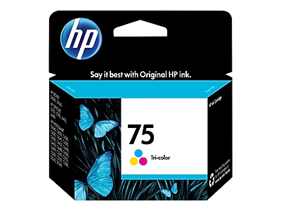 HP 75 Tri-Color Standard Yield Ink Cartridge, Prints Up to 170 Pages (CB337WN#140) Sansujyuku sansujyuku.com