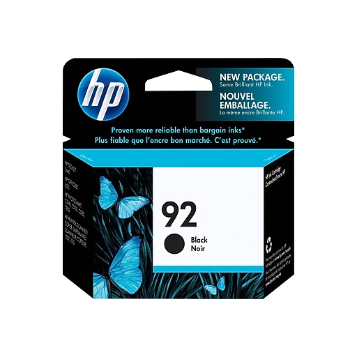 HP 92 Black Standard Yield Ink Cartridge (C9362WN140), print up to 220