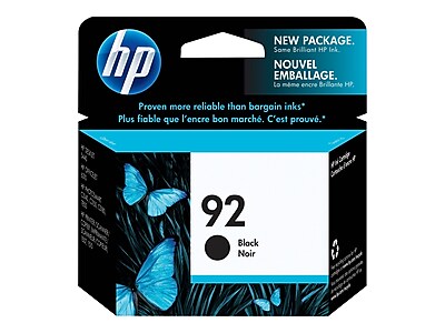 HP 92 Black Standard Yield Ink Cartridge (C9362WN#140)