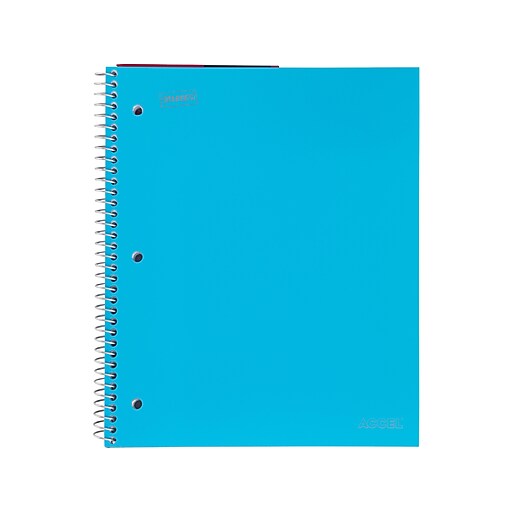 Staples® Accel Durable Poly Cover Notebook, Graph Ruled, 81/2" x 11