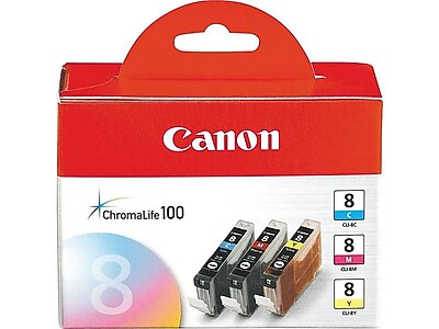 Canon 8 Cyan/Magenta/Yellow Standard Yield Ink Cartridge, 3/Pack (0621B016) Sansujyuku sansujyuku.com