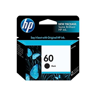 HP 60 Black Standard Yield Ink Cartridge (CC640WN#140)