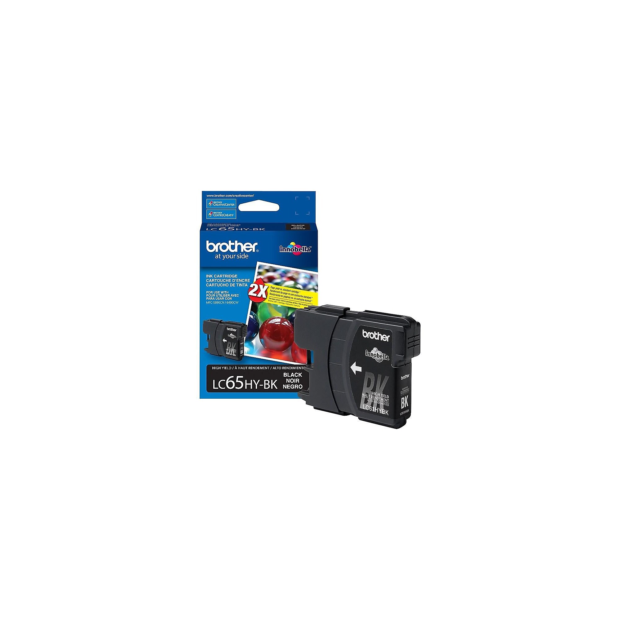 Brother LC 65 Black High Yield Ink Cartridge (LC65HYBKS) Sansujyuku sansujyuku.com