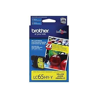 Brother LC65HYYS Yellow High Yield Ink Cartridge