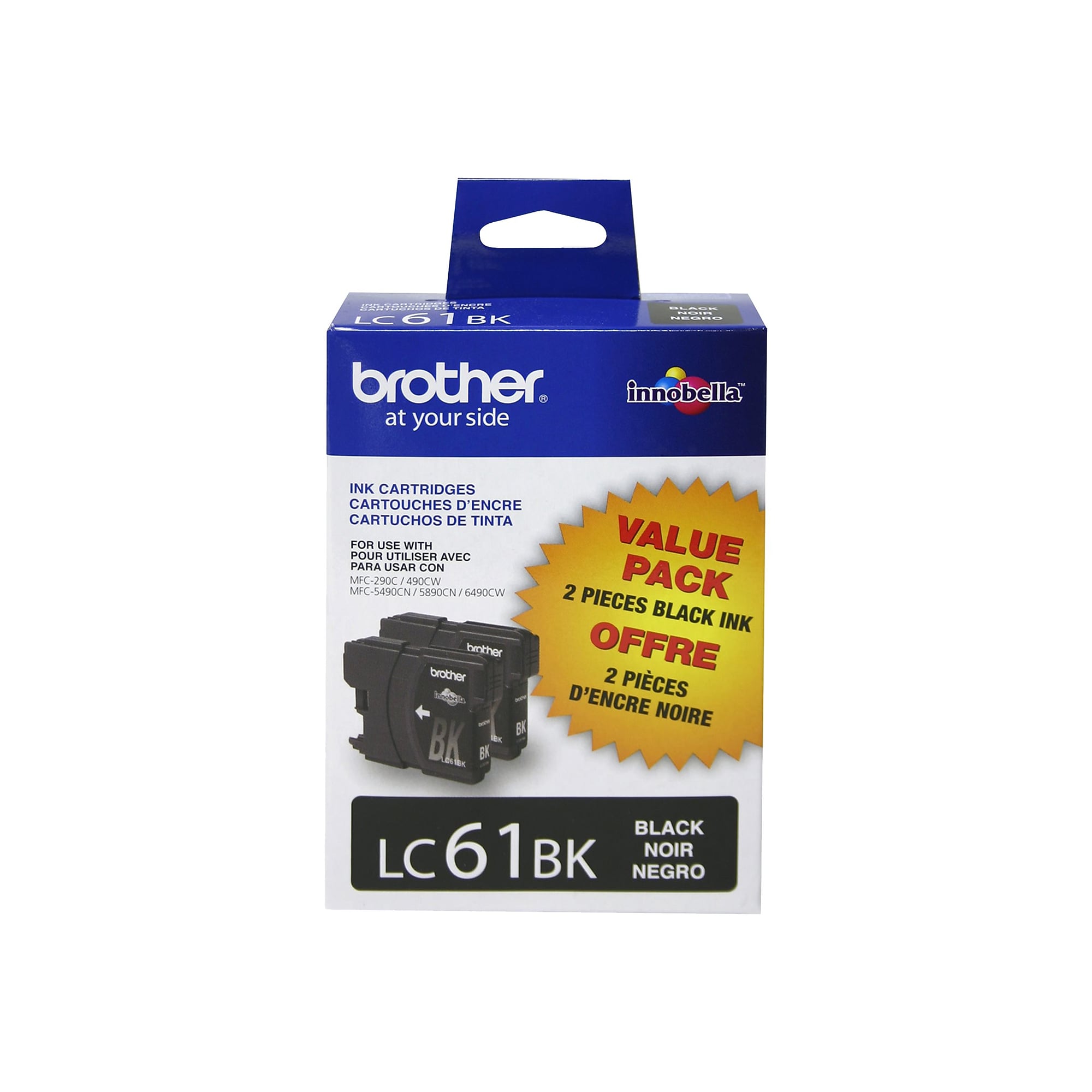 Brother LC612PKS Black Standard Yield Ink Cartridge,   2/Pack Sansujyuku sansujyuku.com