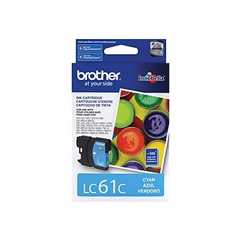 Brother LC61C Cyan Standard Yield Ink Cartridge