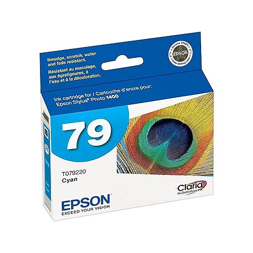 Epson T79 Cyan High Yield Ink Cartridge | Staples
