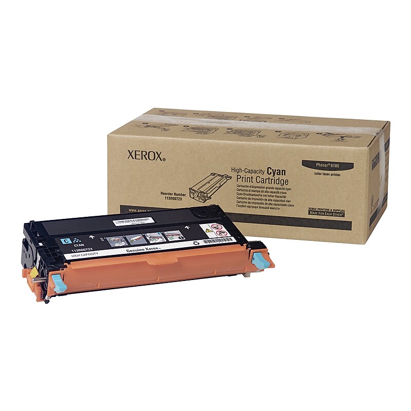 Xerox 113R00723 Cyan High Yield Toner Cartridge image 1
