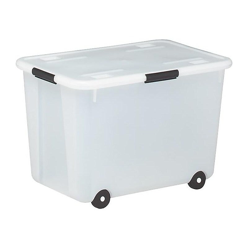 Advantus 60 Quart Storage Box, Clear (34009) image 1