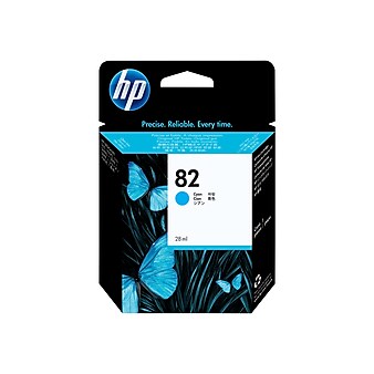 HP 82 Cyan Standard Yield Ink Cartridge (CH566A)