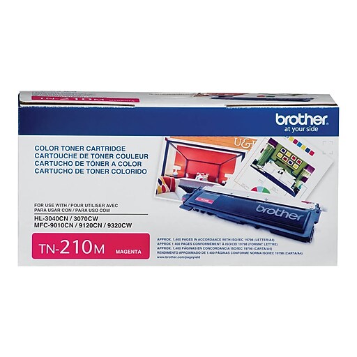 Brother Tn 210 Magenta Standard Yield Toner Cartridge Tn210m Staples