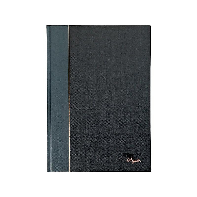 TOPS Royale Professional Notebooks, 8.25" x 11.75", College Ruled, 96 Sheets, Black (25232) image 1