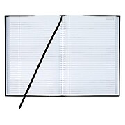 TOPS Royale Executive Notebook, 8.25" x 11.75", College Ruled, 96 Sheets, Black (TOP 25232)