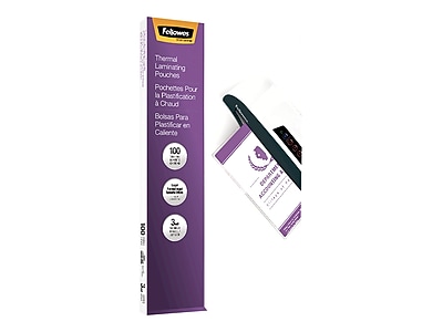thumbnail image 2 of Fellowes Hot Laminating Pouches, Legal Size, 3 Mil Thick, 100-Pack (52455) 2 of 13