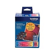 Brother LC793PKS Cyan/Magenta/Yellow Extra High Yield Ink Cartridge, 3/Pack