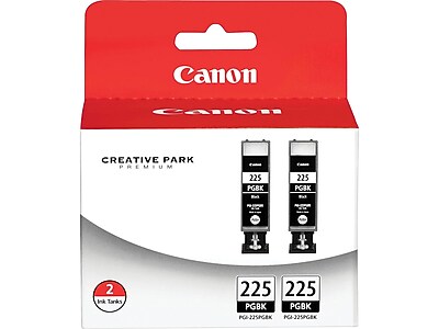 Canon 225 Black Standard Yield Ink Cartridge, 2/Pack (4530B007) Sansujyuku sansujyuku.com