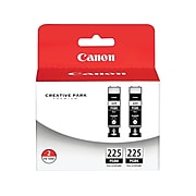 Canon PGI-225 Black Standard Yield Ink Cartridge, 2/Pack (4530B007)
