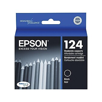 Epson T124 Black Standard Yield Ink Cartridge