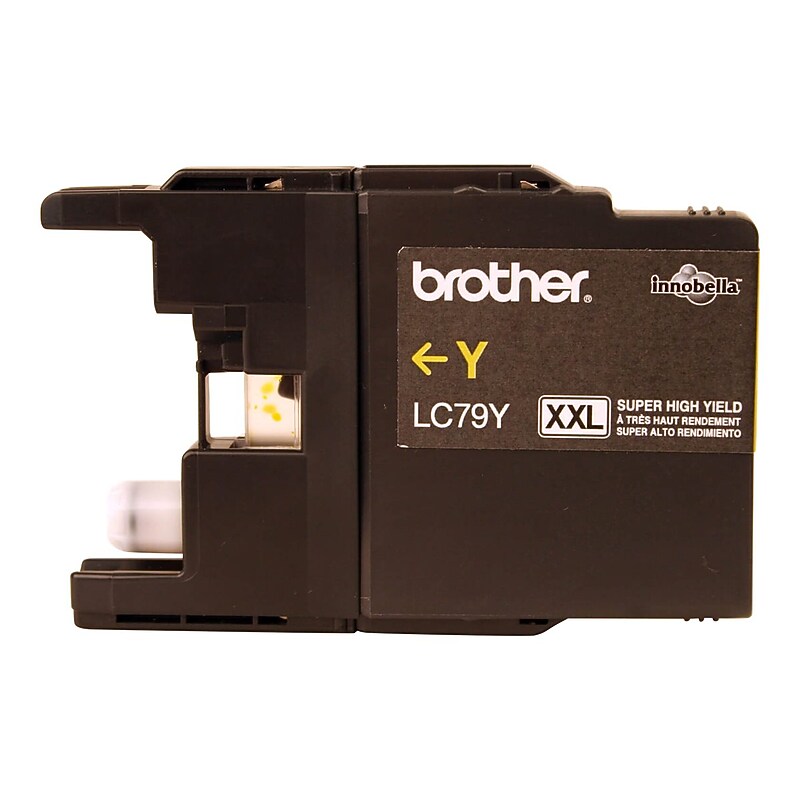 Brother LC79Y Yellow Extra High Yield Ink Cartridge, Prints Up to 1,200 Pages image 1
